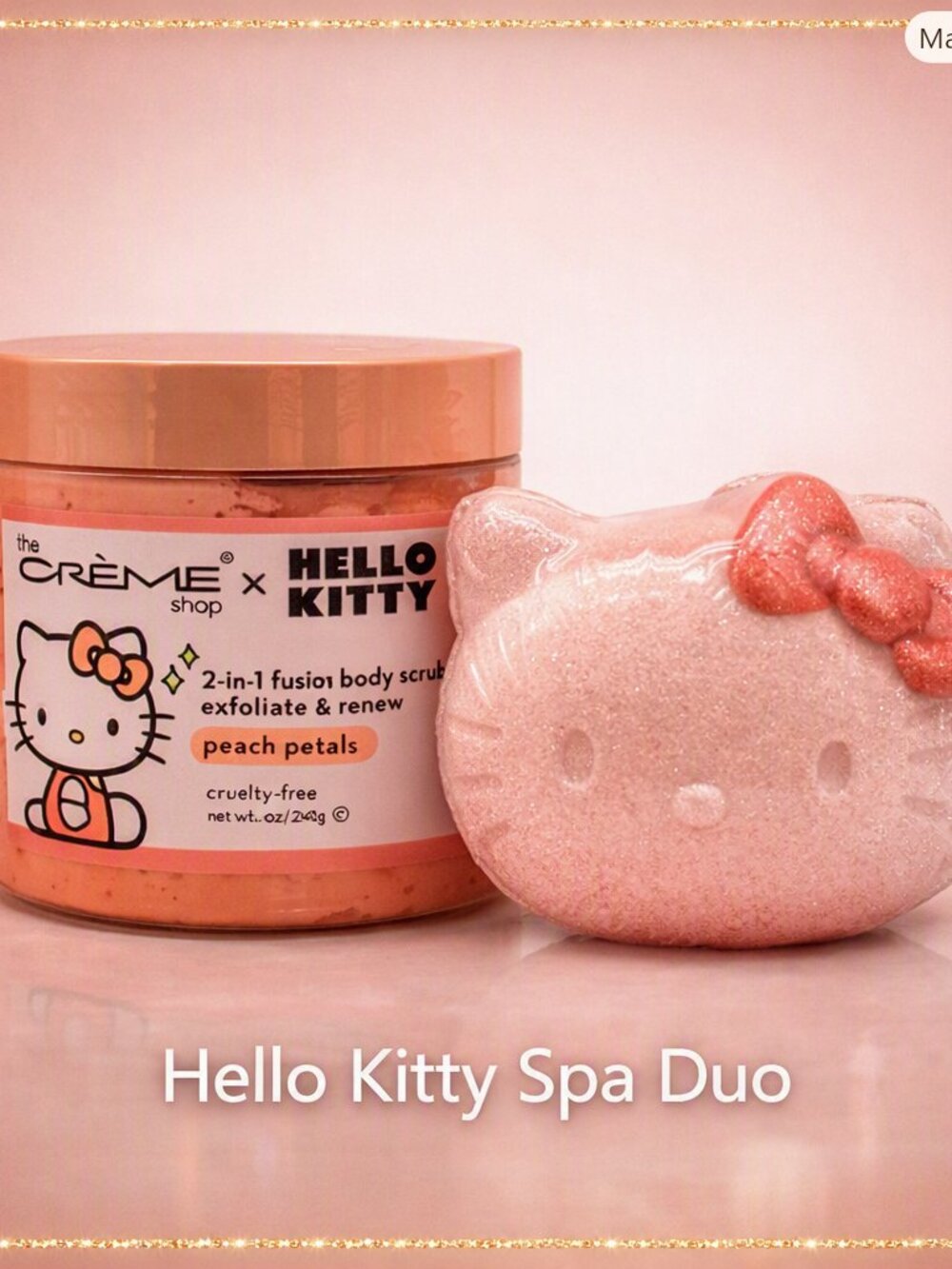 The Crème Shop x Hello Kitty Silky Skin Spa Set | Peach Petals